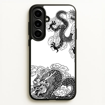 Black Dragon  - Dragon Phone Case for Galaxy A56