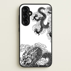 Black Dragon  - Dragon Phone Case for Galaxy A54