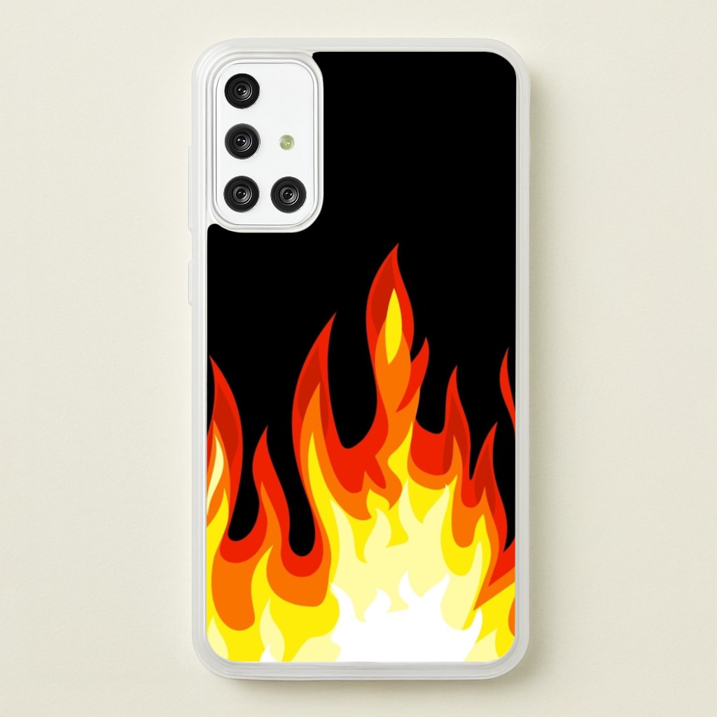 Black Flame   -  Phone Case for Galaxy A71