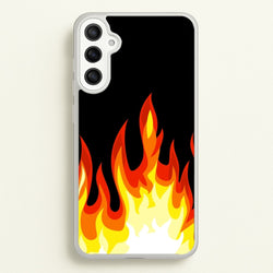 Black Flame   -  Phone Case for Galaxy A36