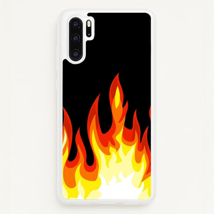 Black Flame   -  Phone Case for Huawei P30 Pro