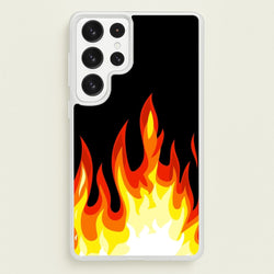 Black Flame   -  Phone Case for Galaxy S22 Ultra