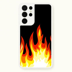 Black Flame   -  Phone Case for Galaxy S21 Ultra