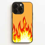 Orange Flame  - Flame Phone Case for iPhone 16 Pro Max