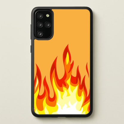Orange Flame  - Flame Phone Case for Galaxy S20 Plus