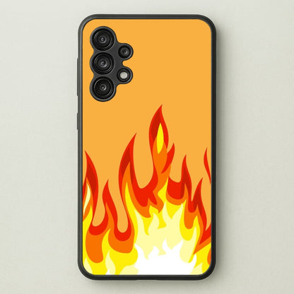 Orange Flame  - Flame Phone Case for Galaxy A13