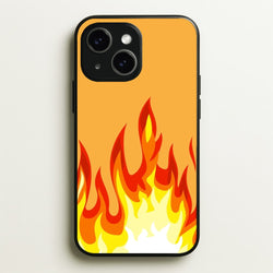 Orange Flame  - Flame Phone Case for iPhone 15 Plus