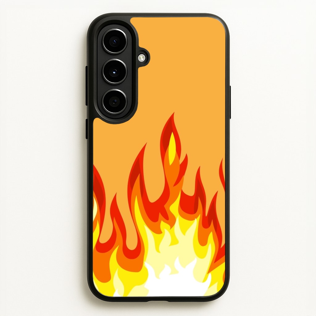 Orange Flame  - Flame Phone Case for Galaxy A56