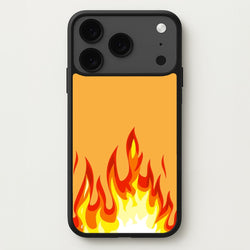 Orange Flame Phone Case for iPhone 17 Pro