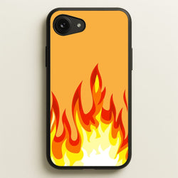 Orange Flame  - Flame Phone Case for iPhone 16e