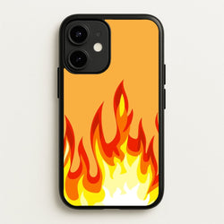 Orange Flame  - Flame Phone Case for iPhone 12 Mini