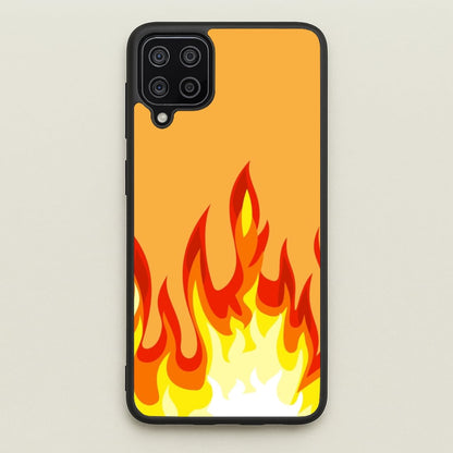 Orange Flame  - Flame Phone Case for Galaxy A12