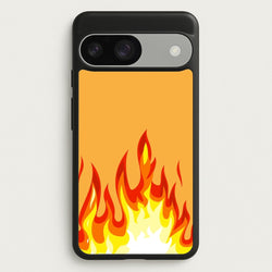 Orange Flame  - Flame Phone Case for Google Pixel 9 / 9 Pro