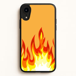 Orange Flame  - Flame Phone Case for iPhone XR