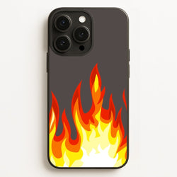 Grey Flame  - Flame Phone Case for iPhone 16 Pro Max