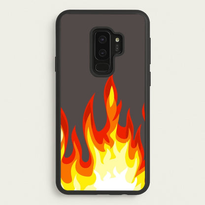 Grey Flame  - Flame Phone Case for Galaxy S9 Plus