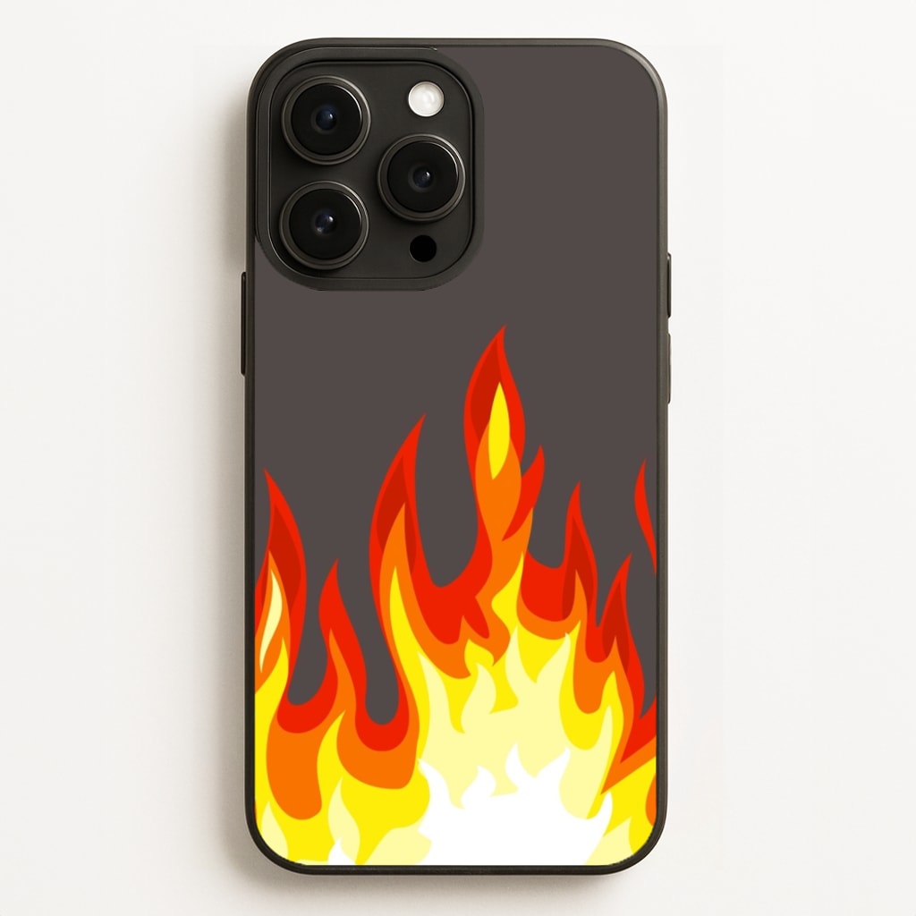 Grey Flame  - Flame Phone Case for iPhone 12 Pro Max