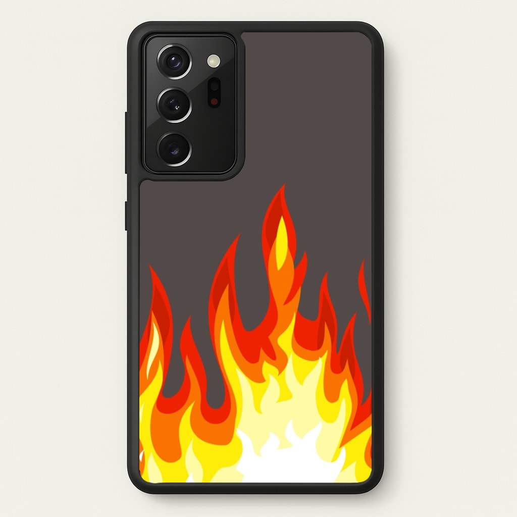 Grey Flame  - Flame Phone Case for Galaxy Note 20 Ultra