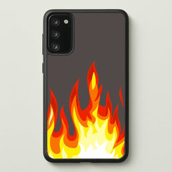 Grey Flame  - Flame Phone Case for Galaxy S20