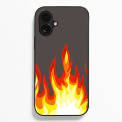 Grey Flame  - Flame Phone Case for iPhone 16 Plus