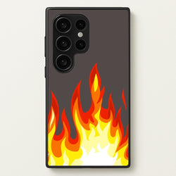 Grey Flame  - Flame Phone Case for Galaxy S24 Ultra