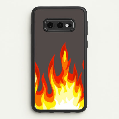 Grey Flame  - Flame Phone Case for Galaxy S10e