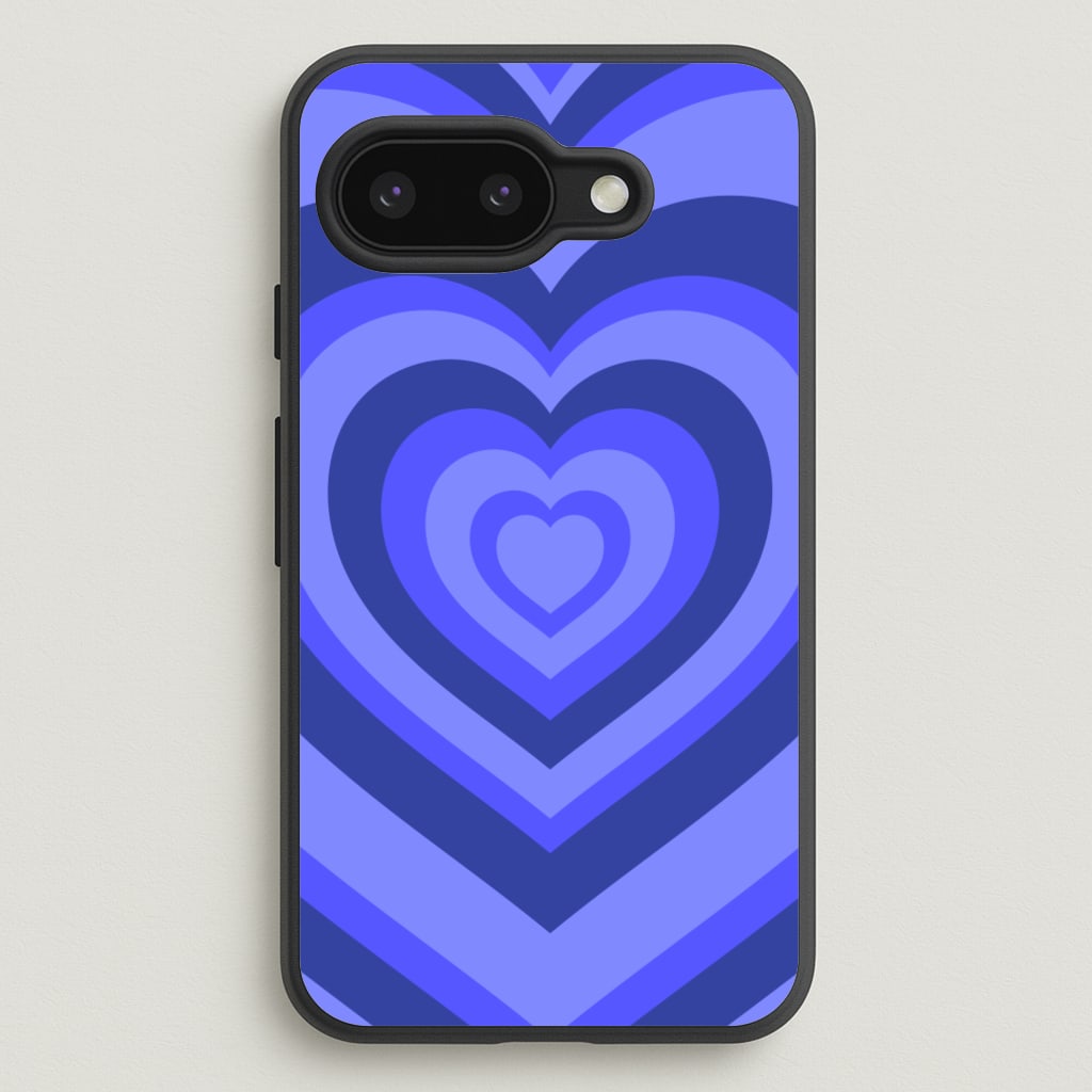 Blue - Colourful Hearts  - Colourful Hearts Phone Case for Google Pixel 9a