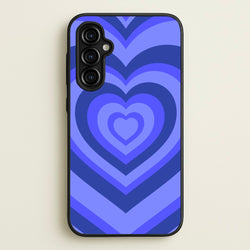Blue - Colourful Hearts  - Colourful Hearts Phone Case for Galaxy A54