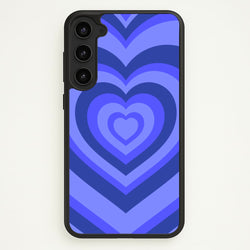 Blue - Colourful Hearts  - Colourful Hearts Phone Case for Galaxy S23 Plus