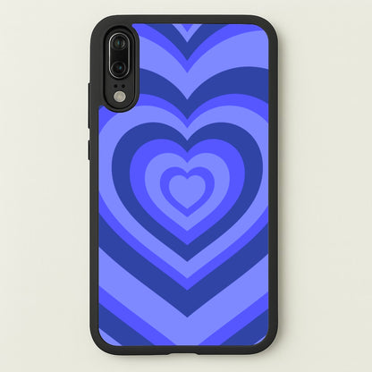 Blue - Colourful Hearts  - Colourful Hearts Phone Case for Huawei P20