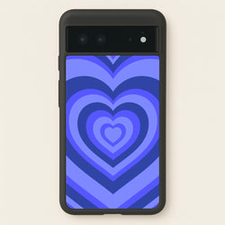 Blue - Colourful Hearts  - Colourful Hearts Phone Case for Google Pixel 6