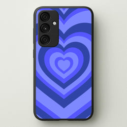 Blue - Colourful Hearts  - Colourful Hearts Phone Case for Galaxy A55