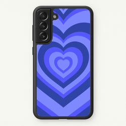 Blue - Colourful Hearts  - Colourful Hearts Phone Case for Galaxy S21 Plus