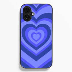 Blue - Colourful Hearts  - Colourful Hearts Phone Case for iPhone 16 Plus