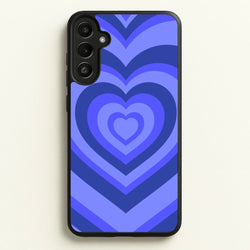 Blue - Colourful Hearts  - Colourful Hearts Phone Case for Galaxy A34