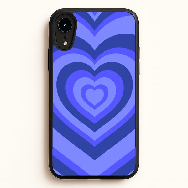 Blue - Colourful Hearts  - Colourful Hearts Phone Case for iPhone XR