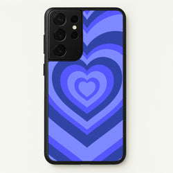 Blue - Colourful Hearts  - Colourful Hearts Phone Case for Galaxy S21 Ultra
