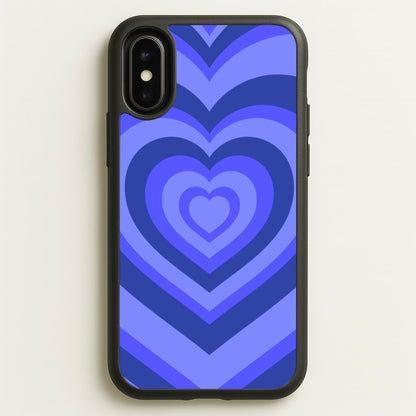 Blue - Colourful Hearts  - Colourful Hearts Phone Case for iPhone X / XS