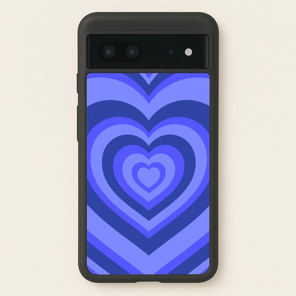 Blue - Colourful Hearts  - Colourful Hearts Phone Case for Google Pixel 7