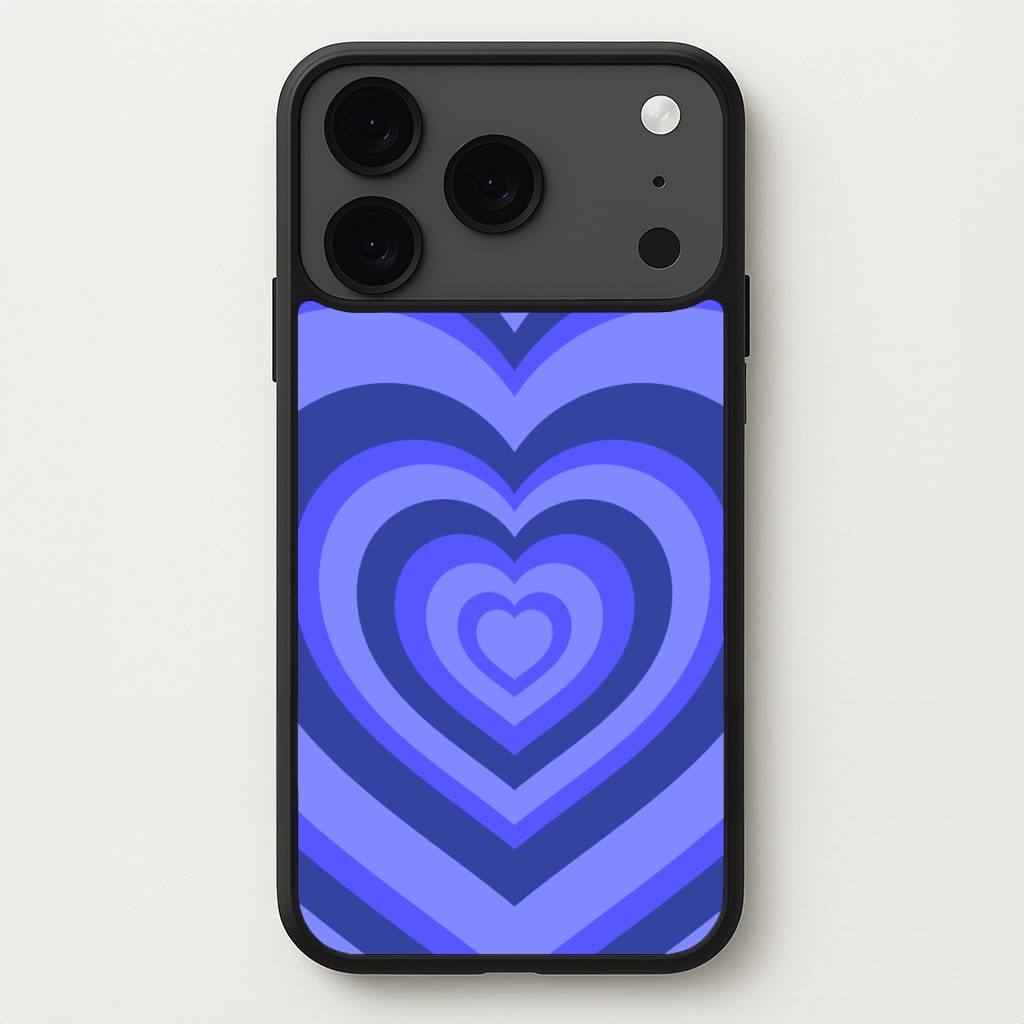 Blue - Colourful Hearts Phone Case for iPhone 17 Pro