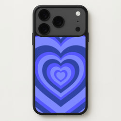 Blue - Colourful Hearts Phone Case for iPhone 17 Pro