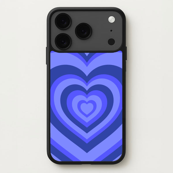 Blue - Colourful Hearts Phone Case for iPhone 17 Pro