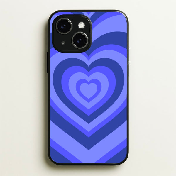 Blue - Colourful Hearts  - Colourful Hearts Phone Case for iPhone 15
