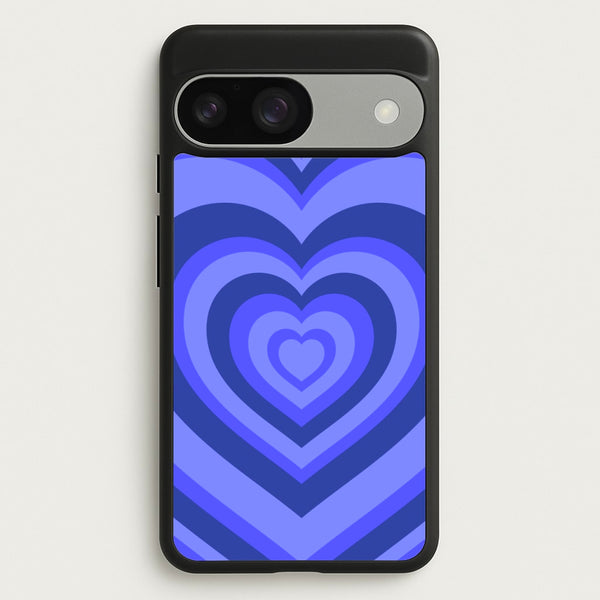 Blue - Colourful Hearts  - Colourful Hearts Phone Case for Google Pixel 9 / 9 Pro