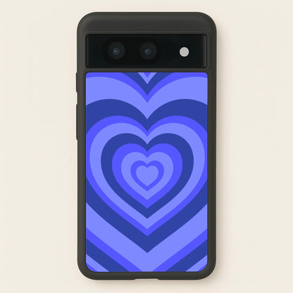 Blue - Colourful Hearts  - Colourful Hearts Phone Case for Google Pixel 8a