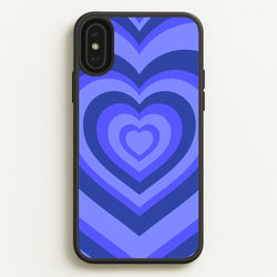 Blue - Colourful Hearts  - Colourful Hearts Phone Case for iPhone XS Max