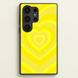 Yellow - Colourful Hearts  - Colourful Hearts Phone Case for Galaxy S25 Ultra