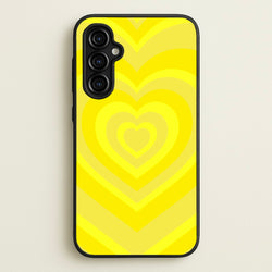 Yellow - Colourful Hearts  - Colourful Hearts Phone Case for Galaxy A54