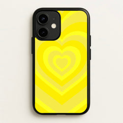 Yellow - Colourful Hearts  - Colourful Hearts Phone Case for iPhone 12 Mini