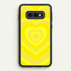 Yellow - Colourful Hearts  - Colourful Hearts Phone Case for Galaxy S10e